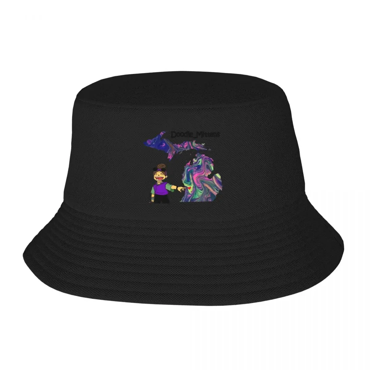 Doodle_mittens Promotional Logo Bucket Hat Golf Hat Man Big Size Hat Sun For Children Anime Girl'S Hats Men's