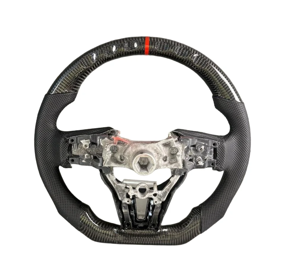 Handmade Carbon Fiber Steering Wheel for Mazda 3 Mazda 6 CX3 CX5 Axela 2020-2024 Low Profile Design JDM Style Real Carbon