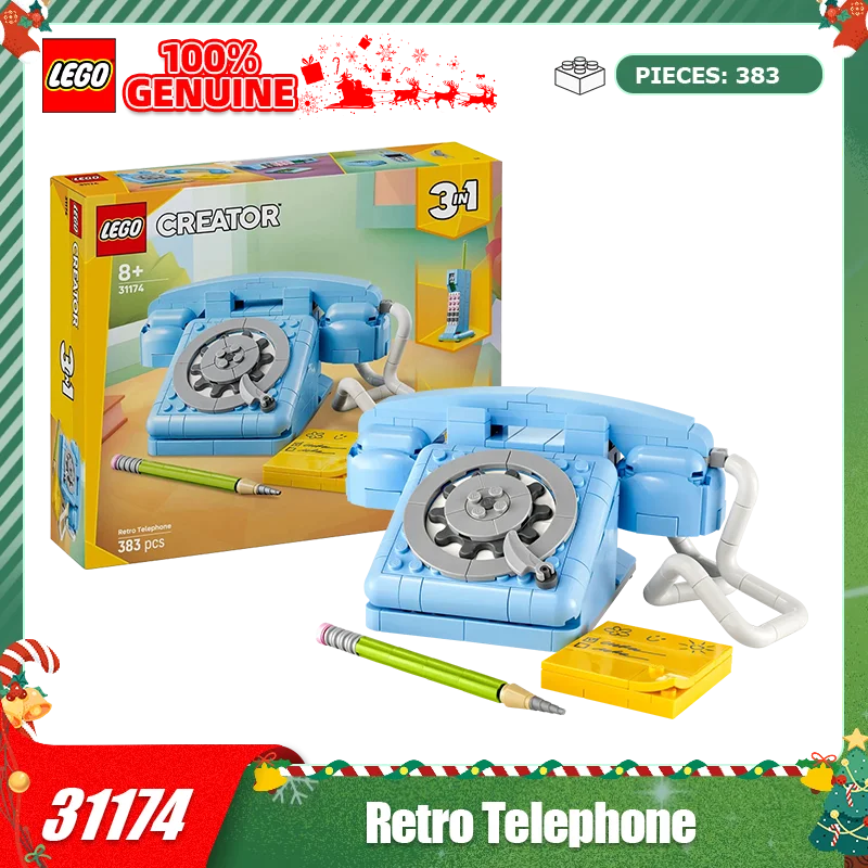 

Lego 3-in-1 Series 31174 Retro Phone Children's Building Blocks Toy Gift