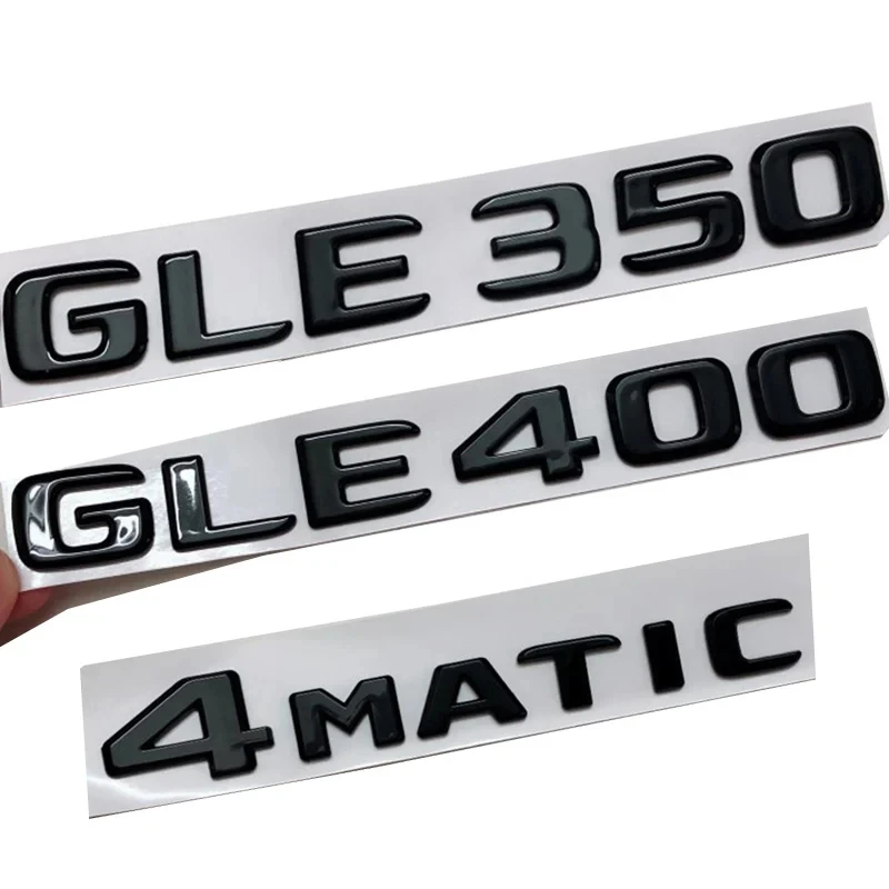 

ABS Car Sticker Trunk Badge Letters For Mercedes W167 W166 GLE300 GLE320 GLE350 GLE400 GLE450 4MATIC Emblem Logo Accessories