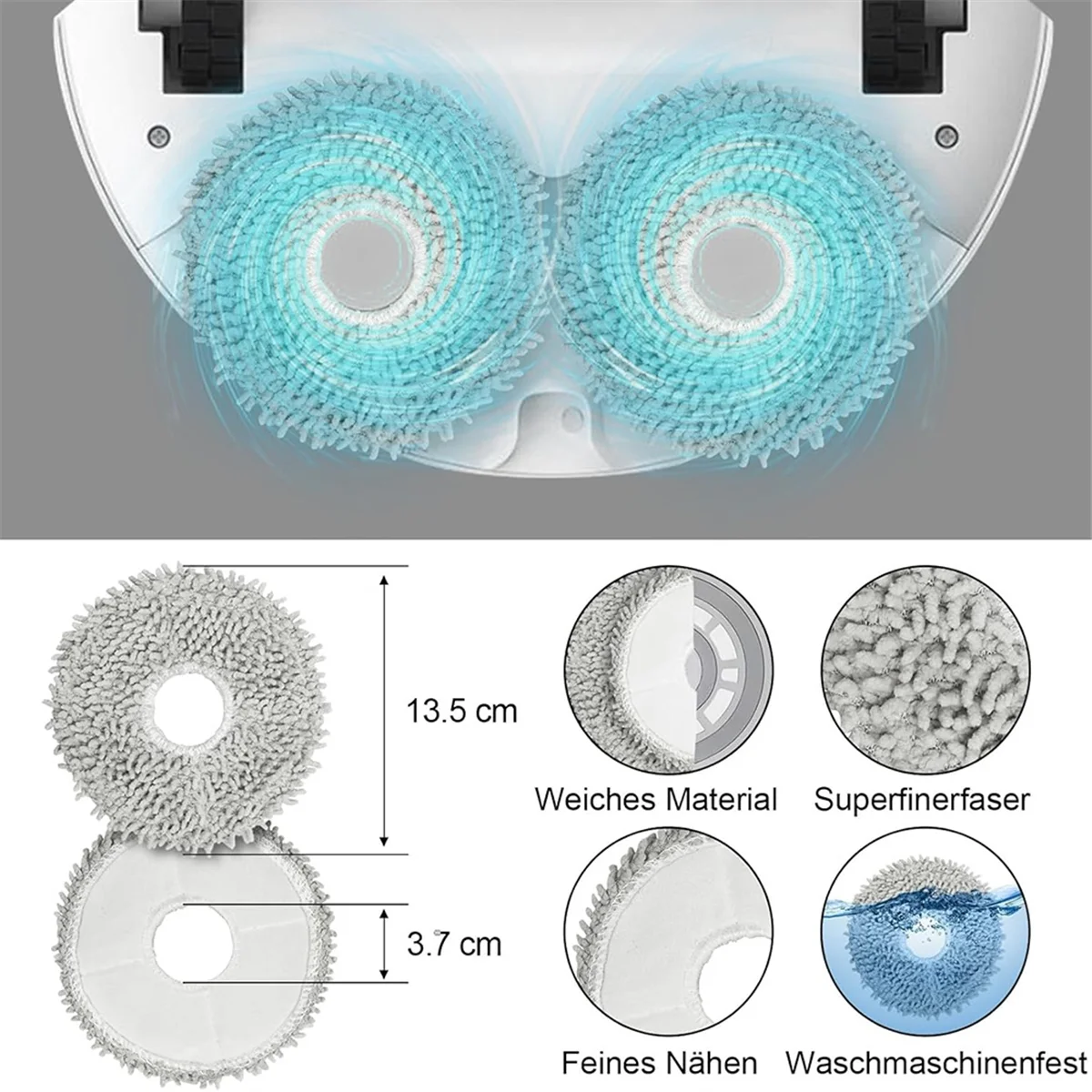 Peças de reposição do aspirador robô, Acessório com sacos de poeira, Mop Wipe, Acessórios para Dreame L10s Ultra, L10 Ultra