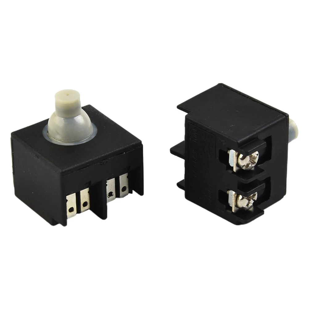 Practical Brand New High Quality Material Switch Angle Grinder Plastic & Metal Push Button 2pcs 6 (A) Accessories Kit