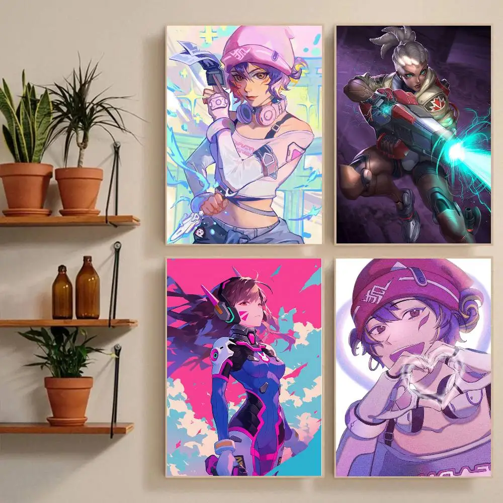 1pc Pop Game O-Overwatch Poster Sticker Print Waterproof Wal