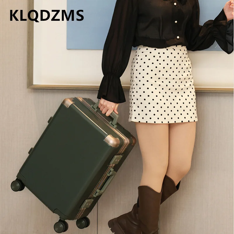 KLQDZMS Rolling Suitcase ABS+PC Boarding Case 20