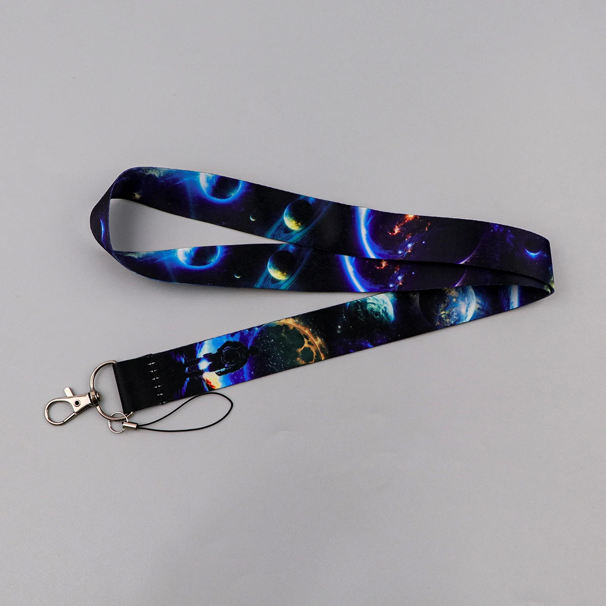 Bow ID Badge Holder Black Cat Neck Strap Door Card Holders Lanyards Women Credential Holder Keychain Business Card Gift