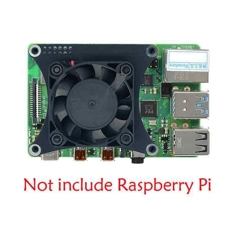 Raspberry pi 4b/3bpwm用の冷却ファン,温度制御,調整可能な速度制御,ミュート,大音量