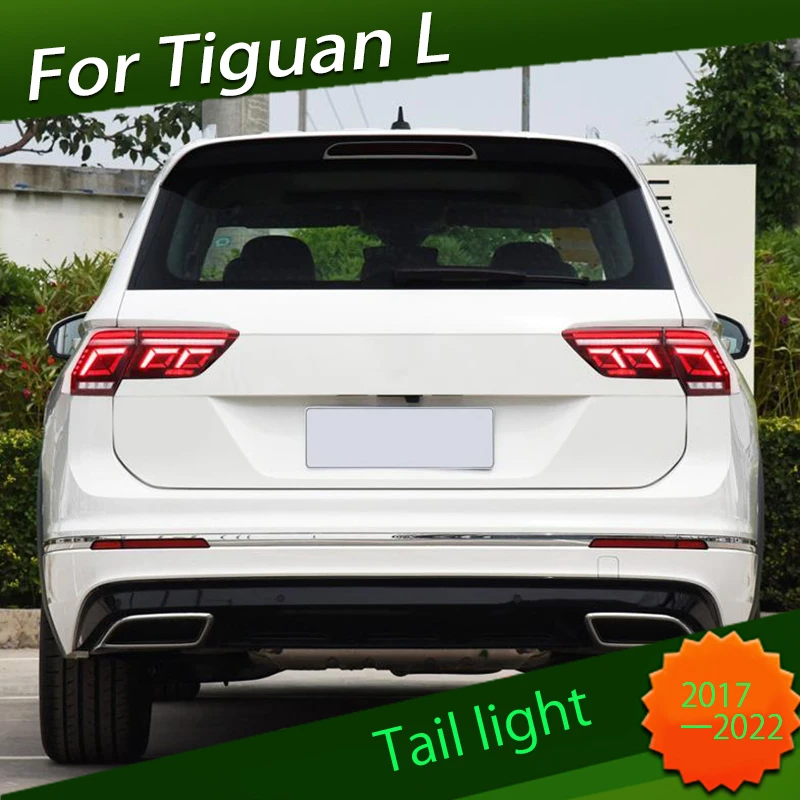 

Taillight Assembly Suitable for VW Tiguan L 2017 - 2022 Modified New High Equipped LED Taillight Assembly Flow Light Turn Signal