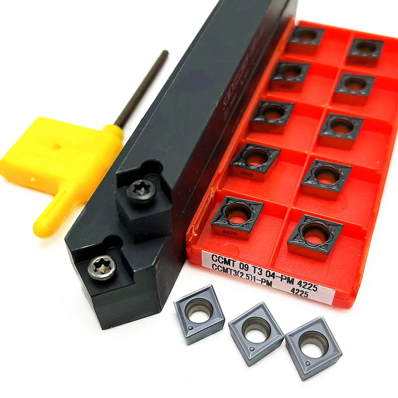 Torneamento externo ferramenta para torno corte ferramenta, carboneto insere para CCMT09T304 PM4225, SCMCN1212H09-100, SCMCN1616H09, SCMCN2020K09