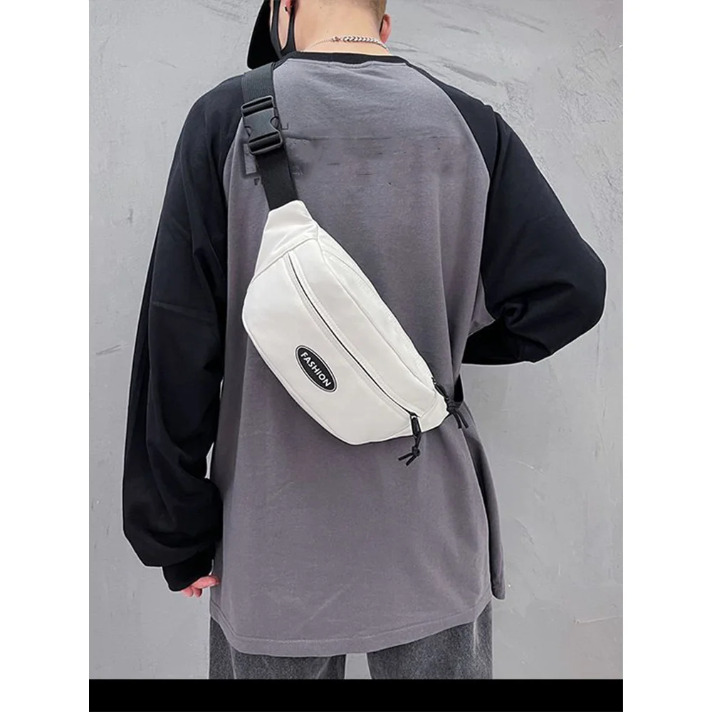 Canvas Shoulder Bag For Men Casual Style Simple And Fashionable Student Crossbody Phone Bag For Men And Women