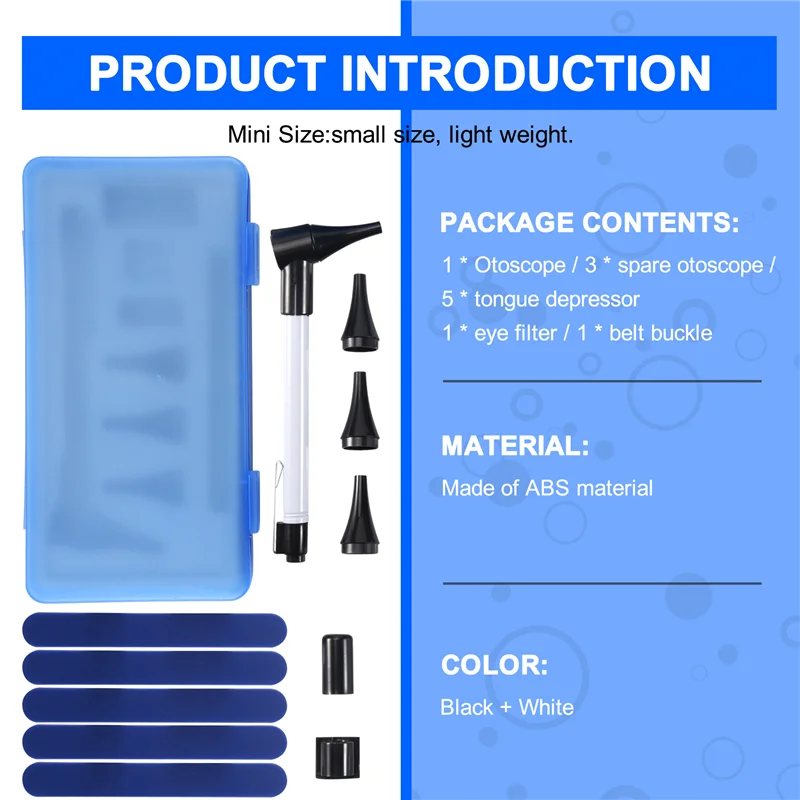 

ABEZ Отоскоп Офтальмоскоп Стоматоскоп Уход за ушами Диагностические инструменты Фонарик Увеличительный набор линз