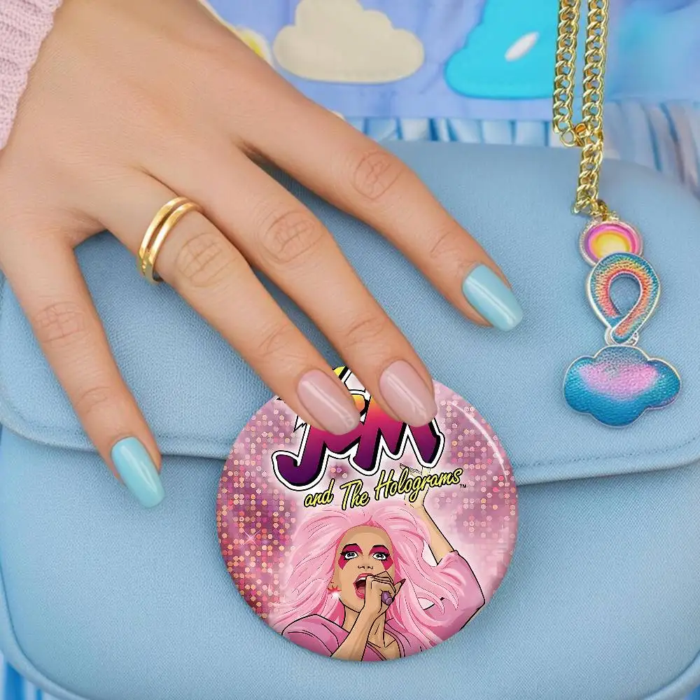 جيم آند ذا هولوغرامز فيلم 58 ملم حيوانات مضحكة دبابيس شارة حقيبة الظهر الملابس هدية التبعي