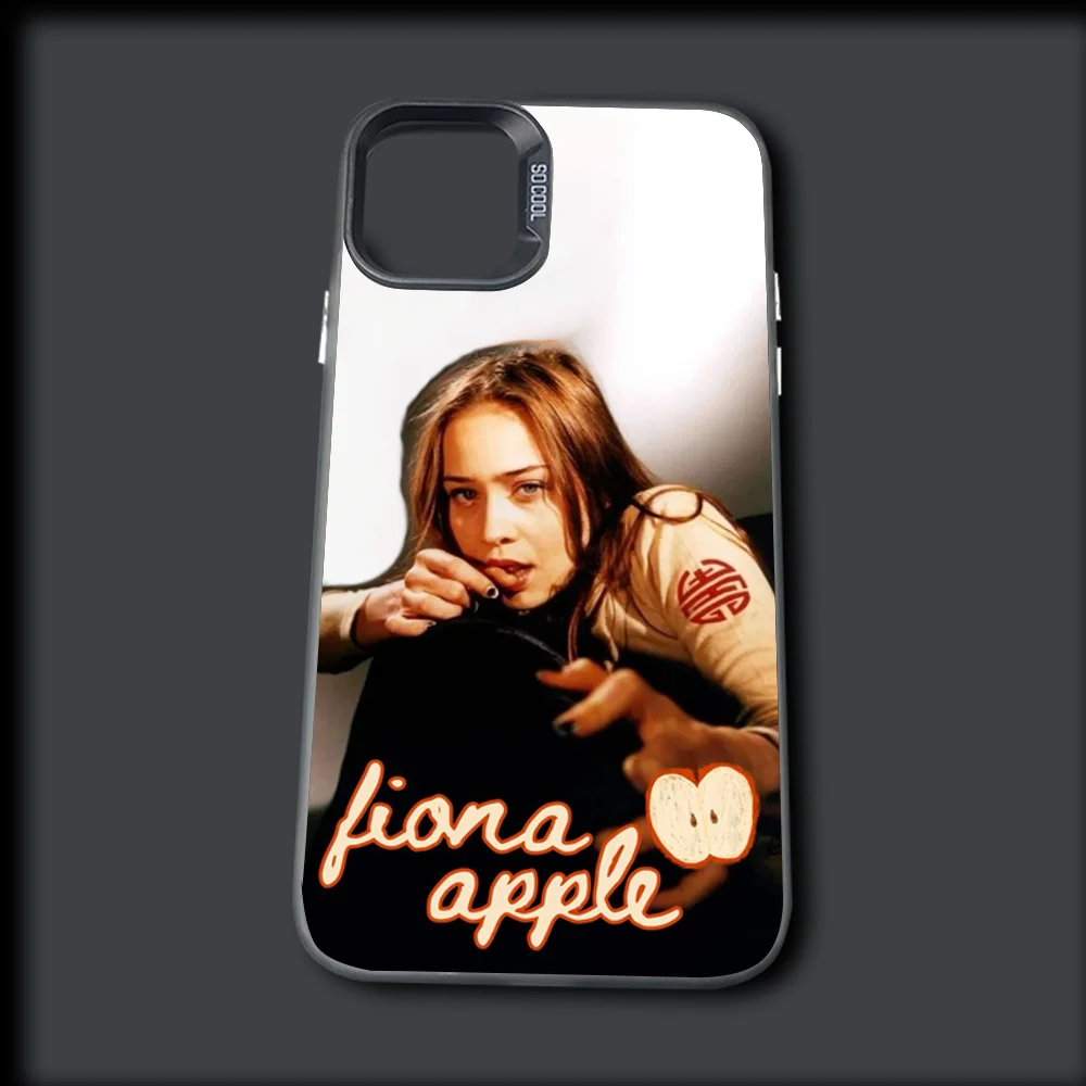 Singer F-Fiona Apple Phone Case For iPhone 16,15,14,13,12,11,Mini,Pro,MAX Gray Silver Drop Matte Shockproof Back Cover