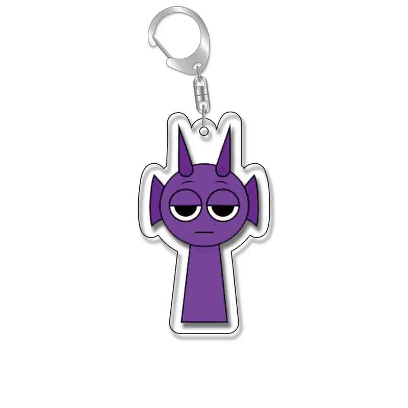 Anime Game Music Box Gray Man Pinki Raddy Clukr‌ ‌‌Funbot‌ Oren  Cosplay Keychain Accessories Cartoon Pendant Christmas Gift