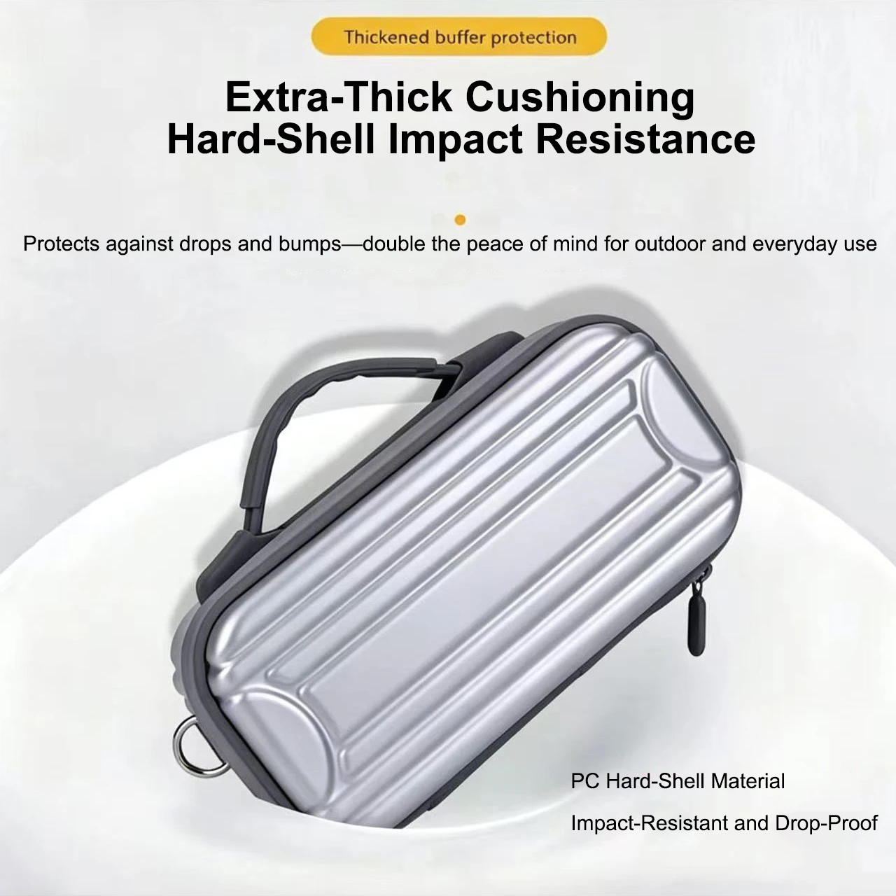 Waterproof Storage Bag for Insta360 X6 Camera,Hard PC Shockproof Travel Case With Zipper Detachable Strap,X6 Camera Accessories