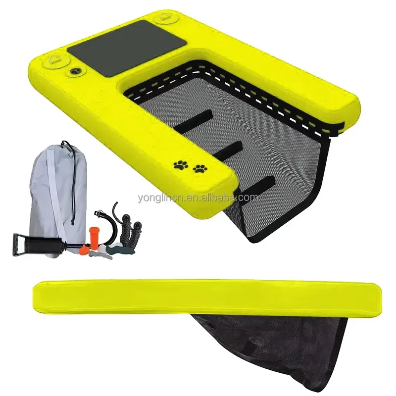 Dog on Water Ladder Steps Inflatable Dog Boat Ramp