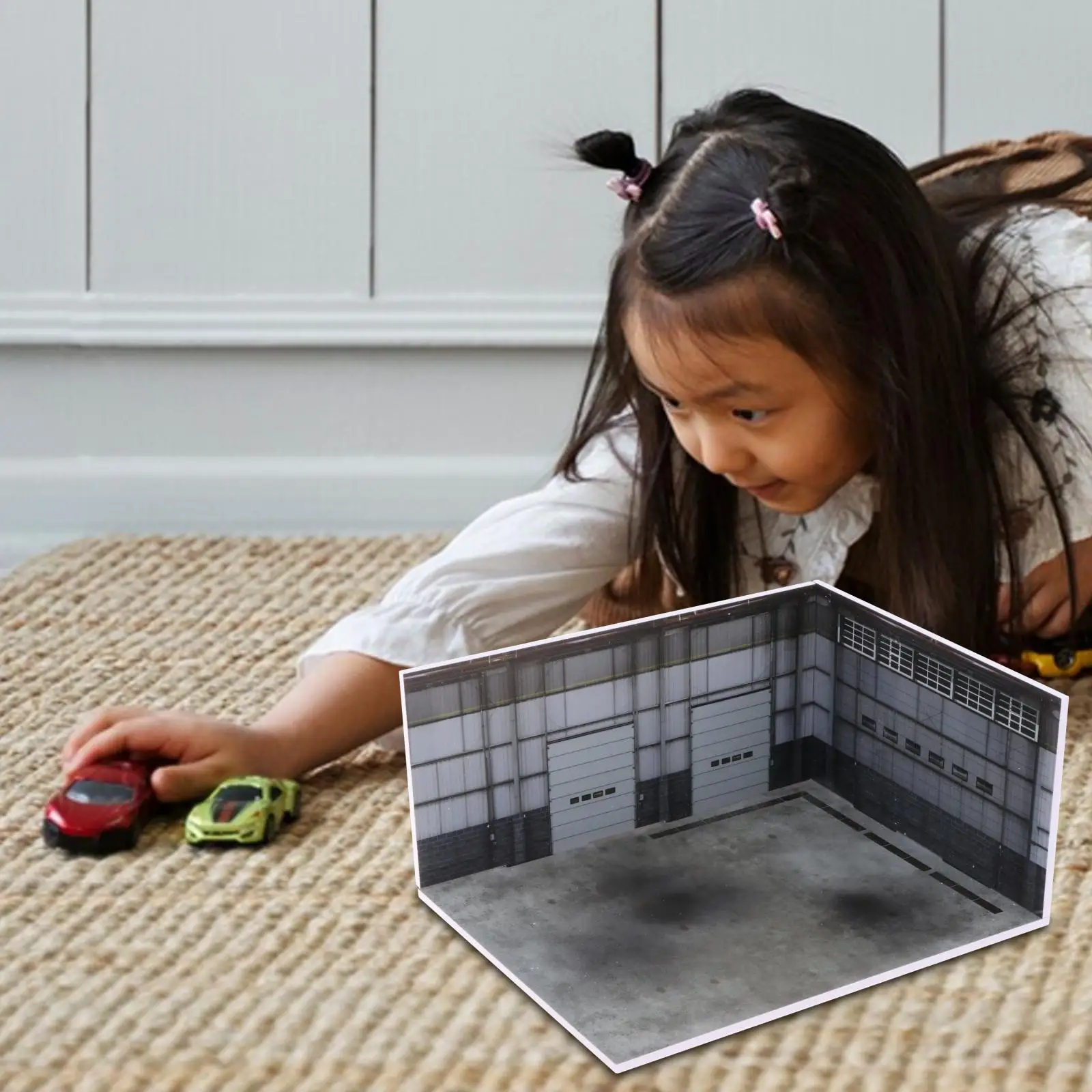 

Диорама мастерской модели сцены автомобиля в масштабе 1/64 для миниатюрного дисплея автомобиля