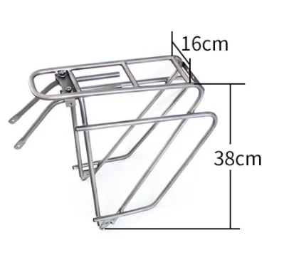Titanium Rear Bicycle Luggage Rack Shelf Support & Bag Carrier For Road Bike MTB With Over 100kg Load Capacity