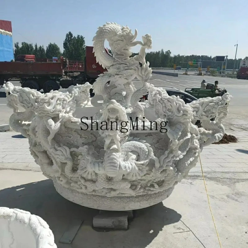 

SM new high-end stone carving Kowloon wall water tank flower pool villa door sea landscaping water basin