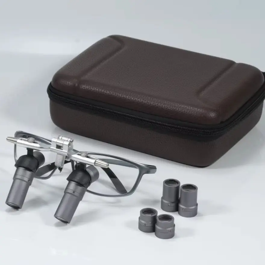 Innovativ Dental Loupes with Magnetic Replaceable Telescope4X 5X 6X Magnification Dentist Surgical Binocular Loupe Adjustable PD