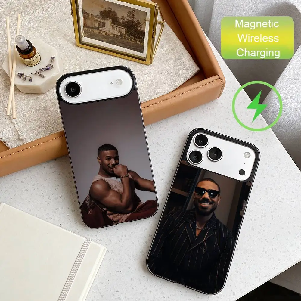

Chic M-Michael B. J-Jordan Phone Case For iPhone17,16,15,14,13,12,Wireless charging protective case soft cover