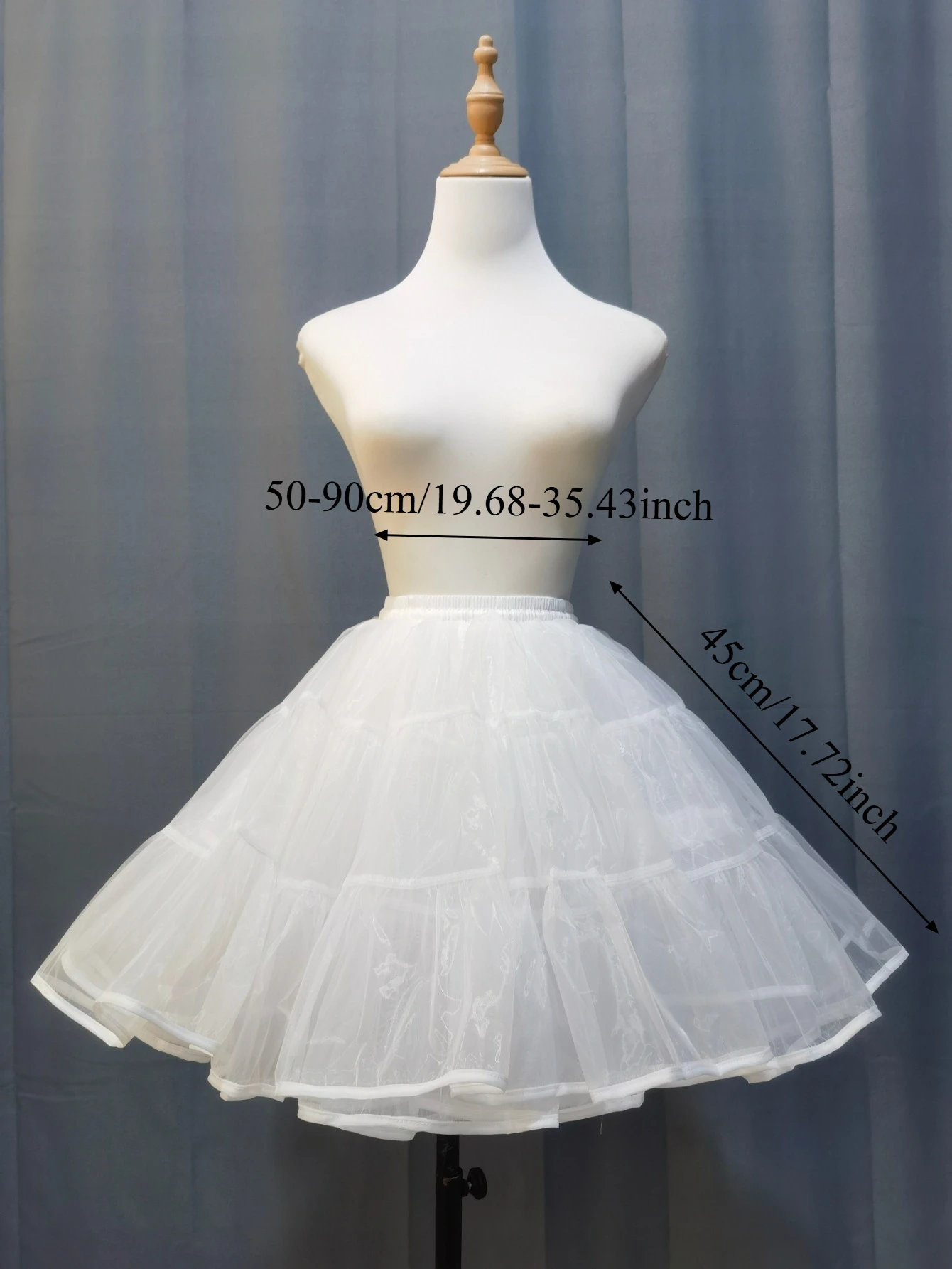 Lolita Super Stuffed Petticoat ohne Knochen, weicher Rockunterzug aus Gaze, kurzer Duck-Butt-Rock, Korea Japan Neu