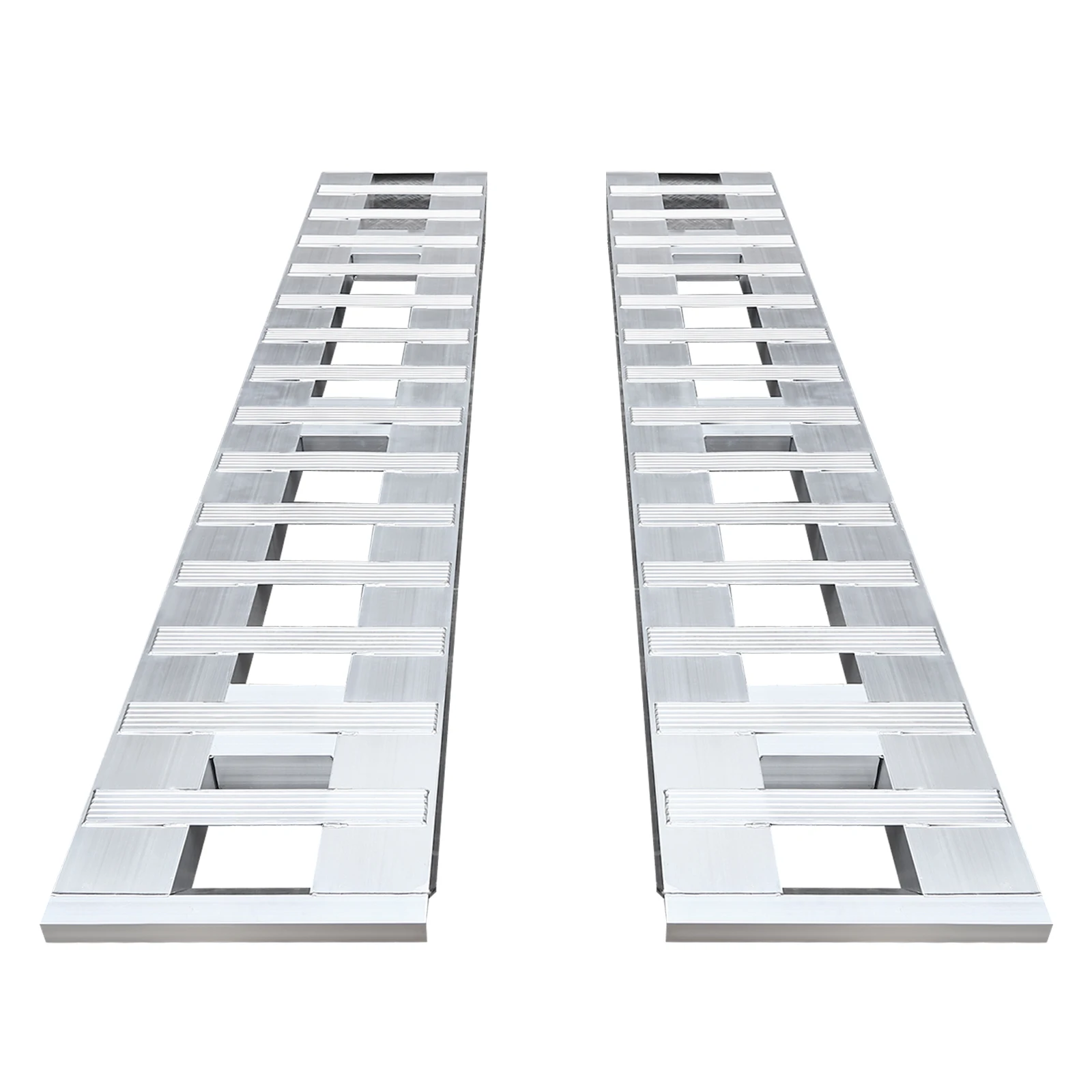 2 قطعة من سلالم المقطورة، زوج من سلالم سعة تحميل 6000 رطل لتحميل وتفريغ دراجة نارية دراجة ترابية دراجة ATV جزازة العشب