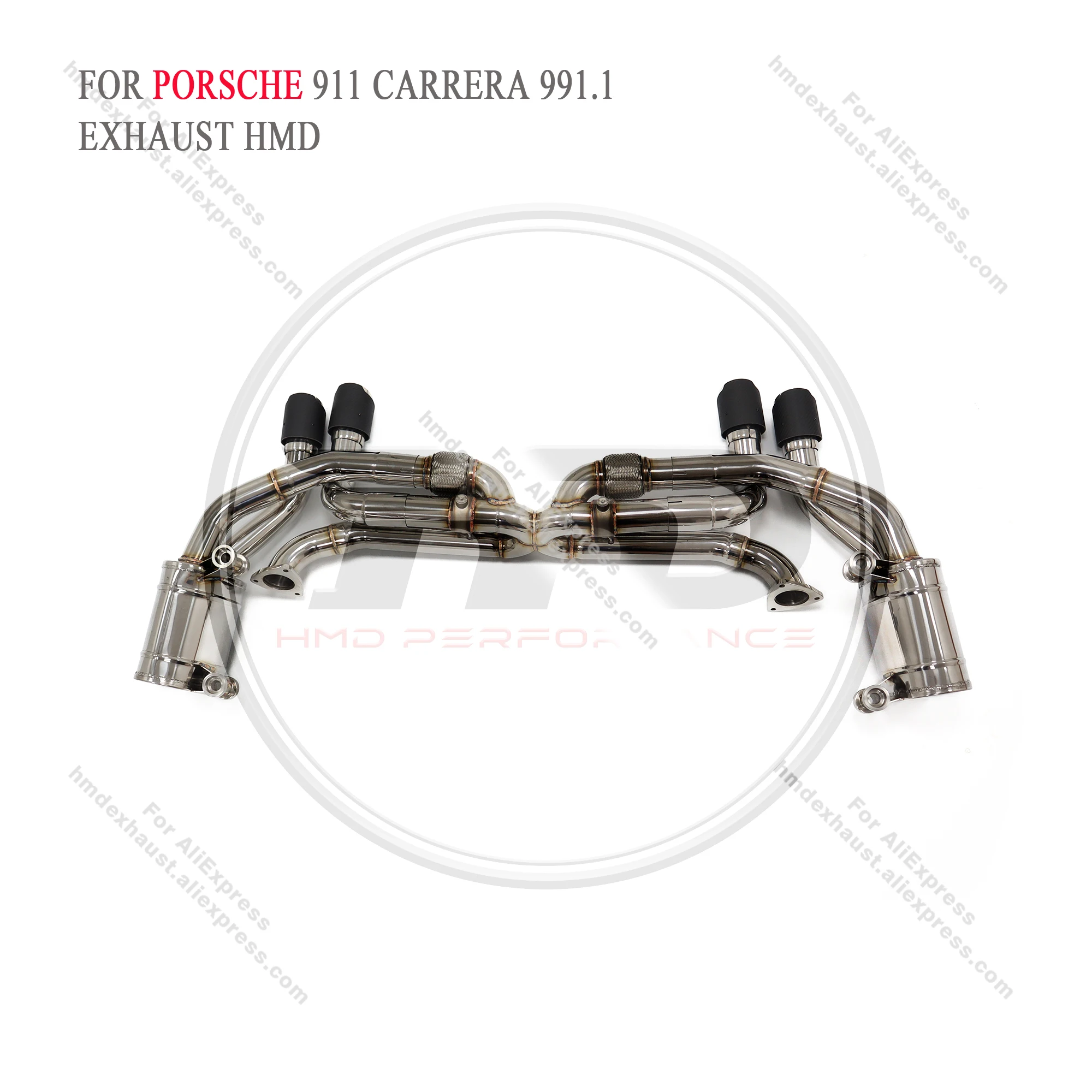 HMD titanium alloy valve high performance exhaust system For Porsche 911 992 catback muffler electronic valve