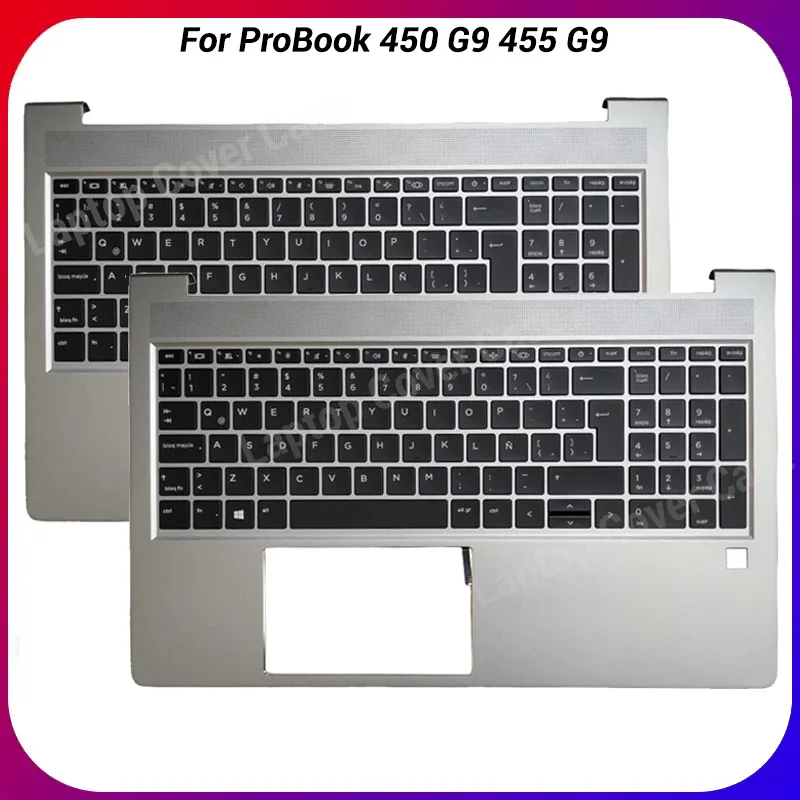 

NEW For ProBook 450 G9 455 G9 Spanish/Latin Keyboard Upper Palmrest Case N01933/N01934-001
