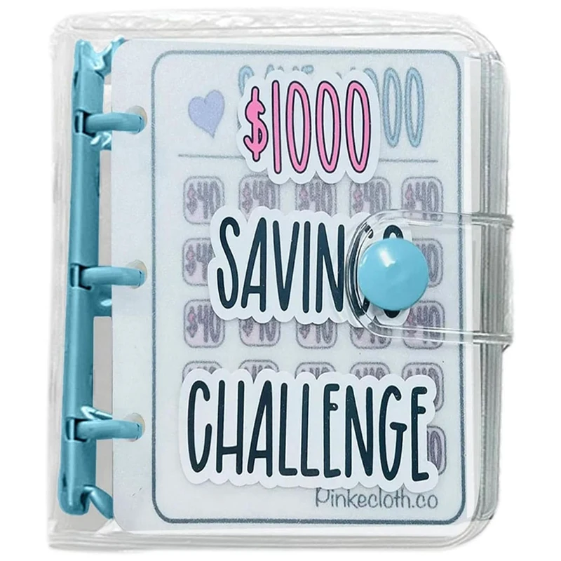 1000 Savings Challenge Binder, Money Saving Binder, Savings Challenges Book With Envelopes, Envelope Savings Challenge Durable