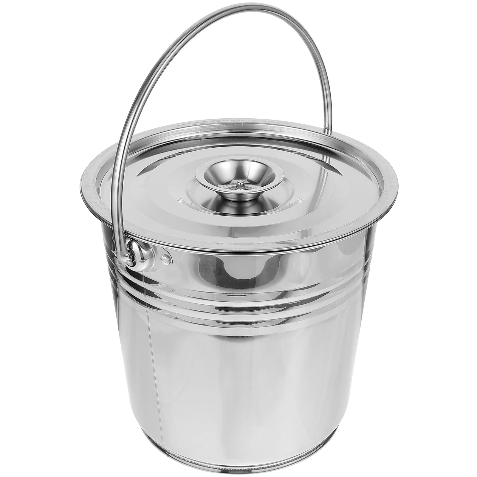 Stainless Steel Fireplace Cleaning Ash Bucket Coal Holder Tools Iron Metal Can Pellet Outdoor Heater