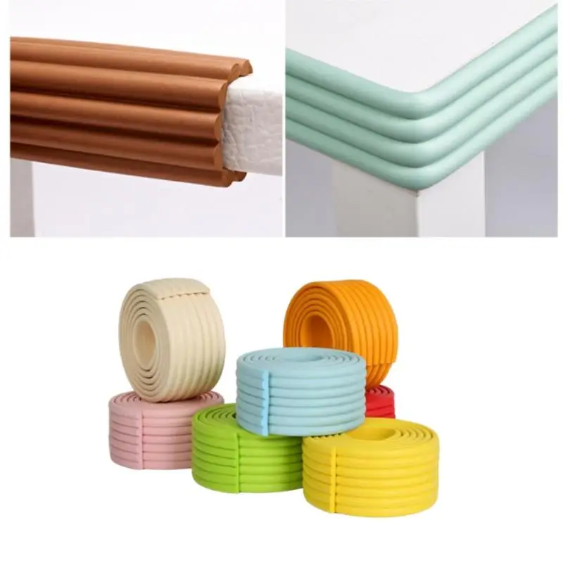 

2 м детская защитная полоса для края стола, защита углов стола, детская подушка от столкновений, пенопластовый бампер, бесплатная лента