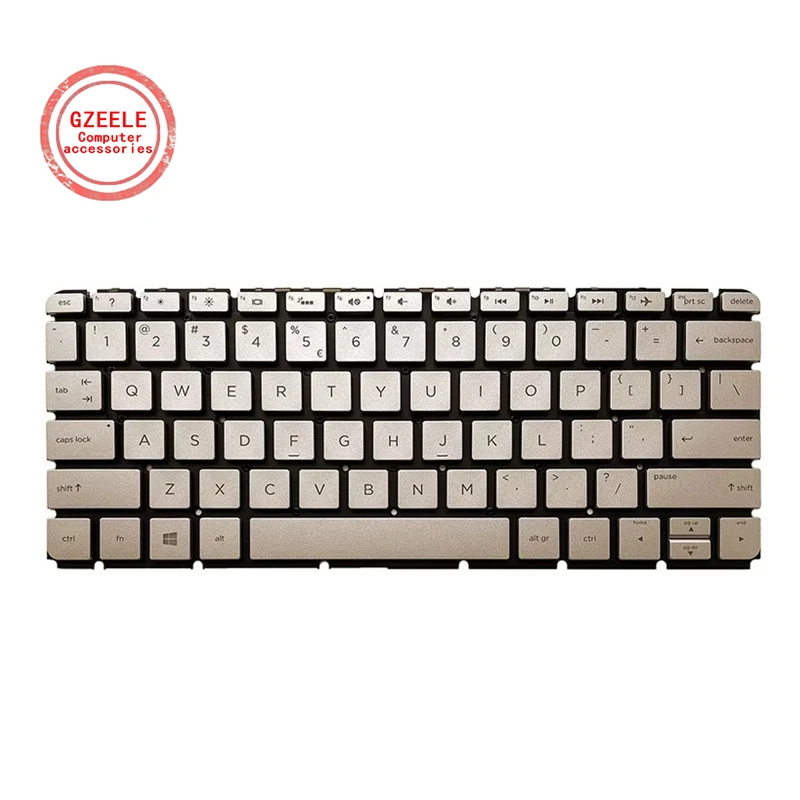NEW FOR HP ENVY 13-AB 13-AB105TX 13-ab023TU 13-ab026TU 13AB024TU laptop US backlit keyboard silver/golden
