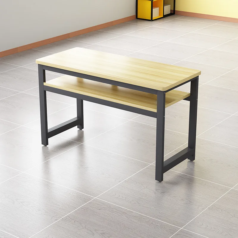 Dining table, long table, double seat, school learning make-up desk, student-only desks and chairs, training class, lunch nurser