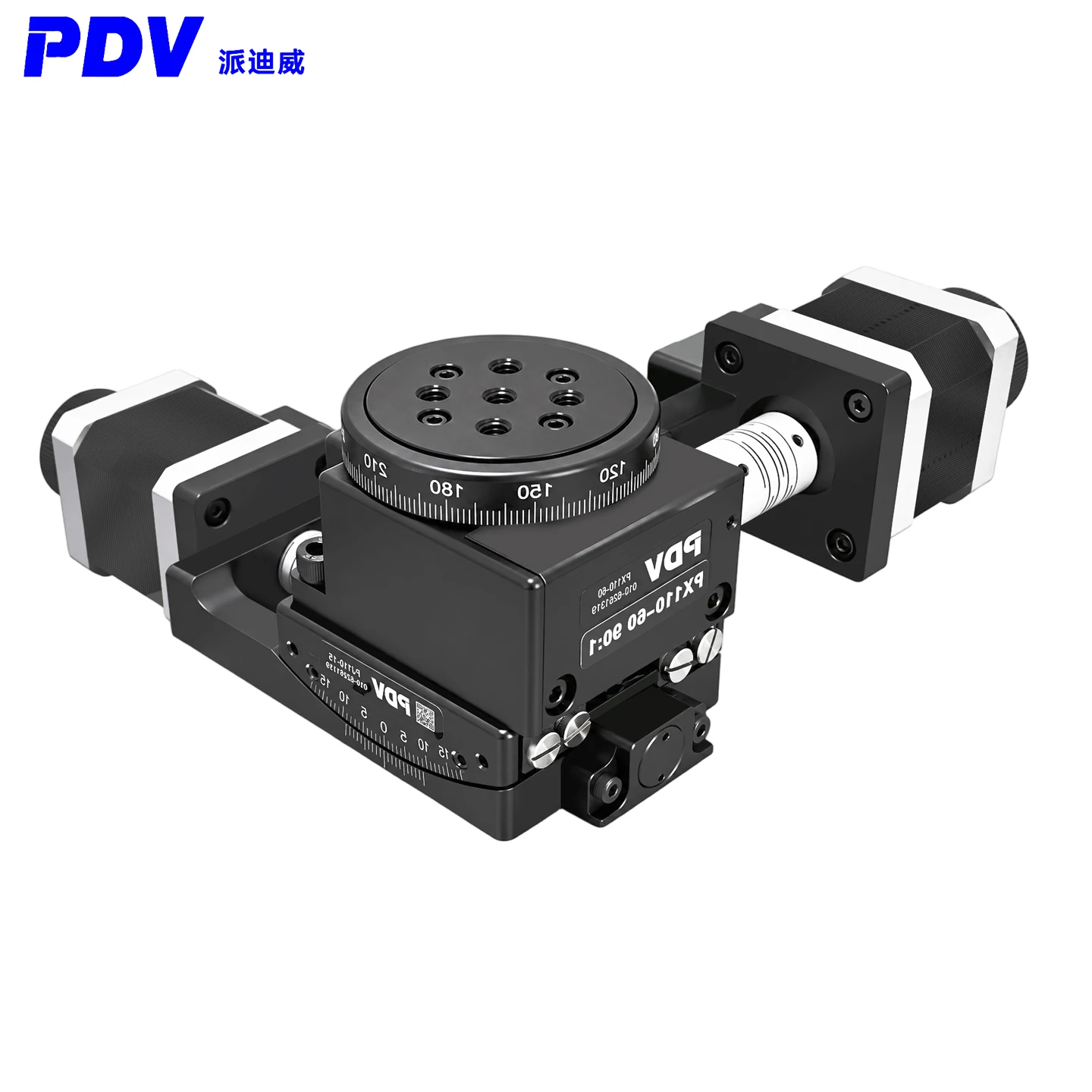 Orientation + Pitch  Electric two-dimensional pitch orientation rotation adjustment table ±15 degree adjustment table