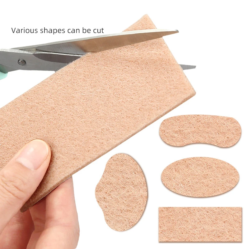 1Sheet Felt Anti Wear Stickers Heel Anti Friction Sticker Tape High Heels Foot Protection Sticker Shoe Accessories