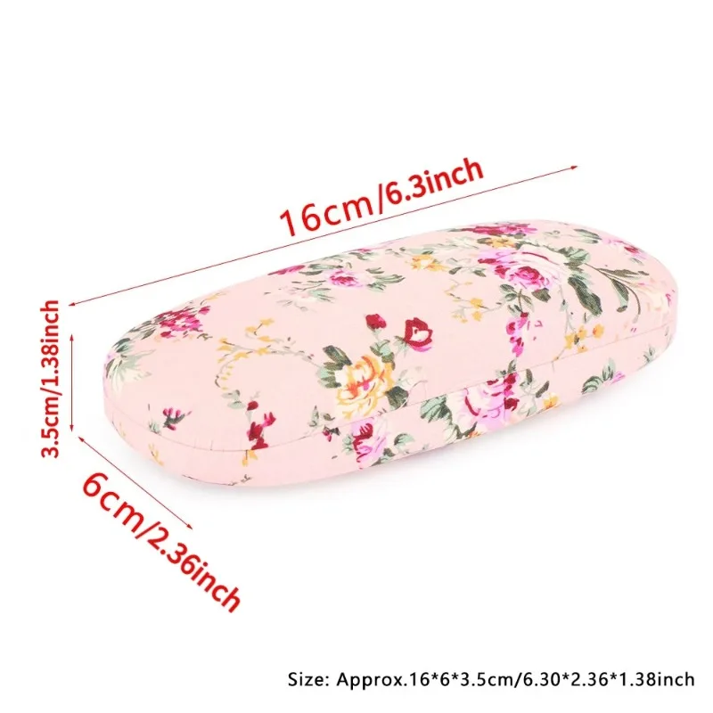 1PC Fashion Portable Fabrics Floral Glasses Case Reading Glasses Box Sunglasses Bags Spectacle Case Hard Eyewear Protector