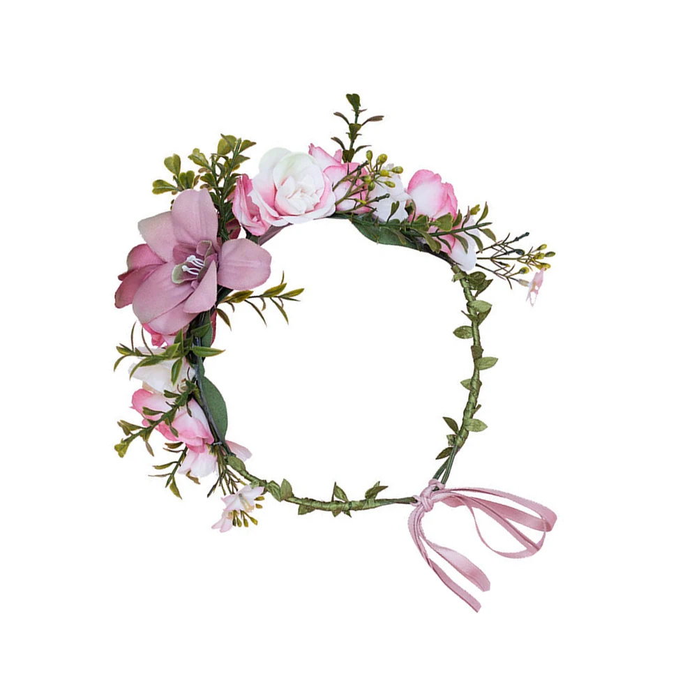 

Colorful Flower Hair Accessory Elegant Wedding Bridal Headdress Bride Headwear Artificial Hairb Special Design Comfortable Wear