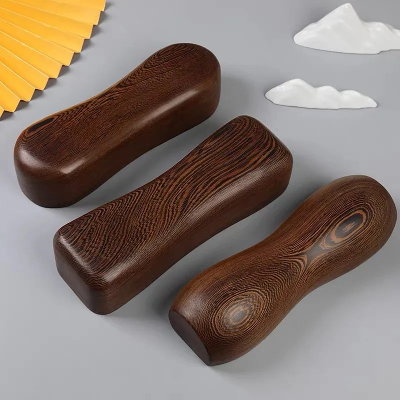 Cervical Solid Wood Hard Pillow Correction Neck Protection for Therapy and Massage Repair Healthy Rosewood and Chicken-wing Wood