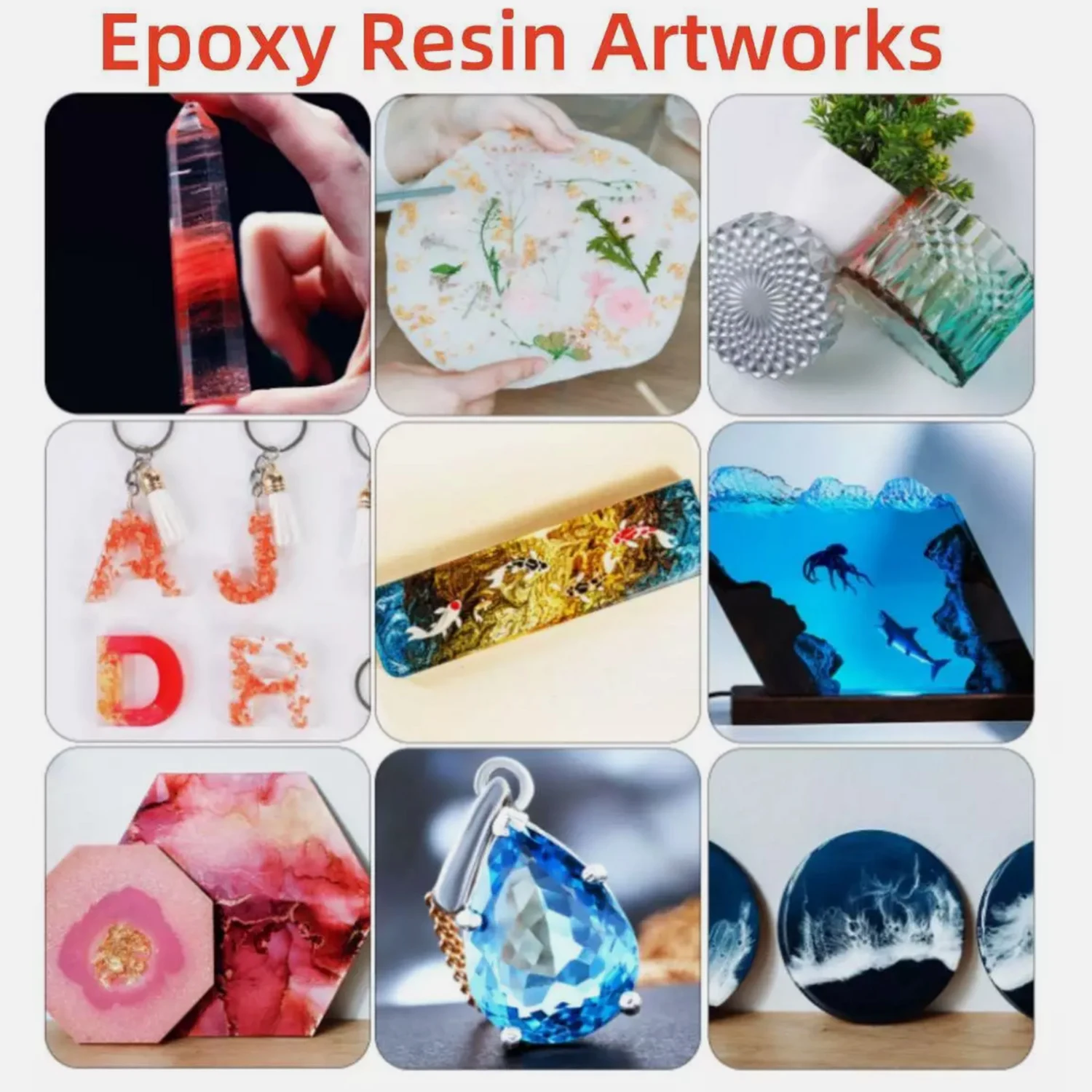UV Resin Bulk 500-1000g,  Upgr - Resin Art Earrings Kit 评论和价格