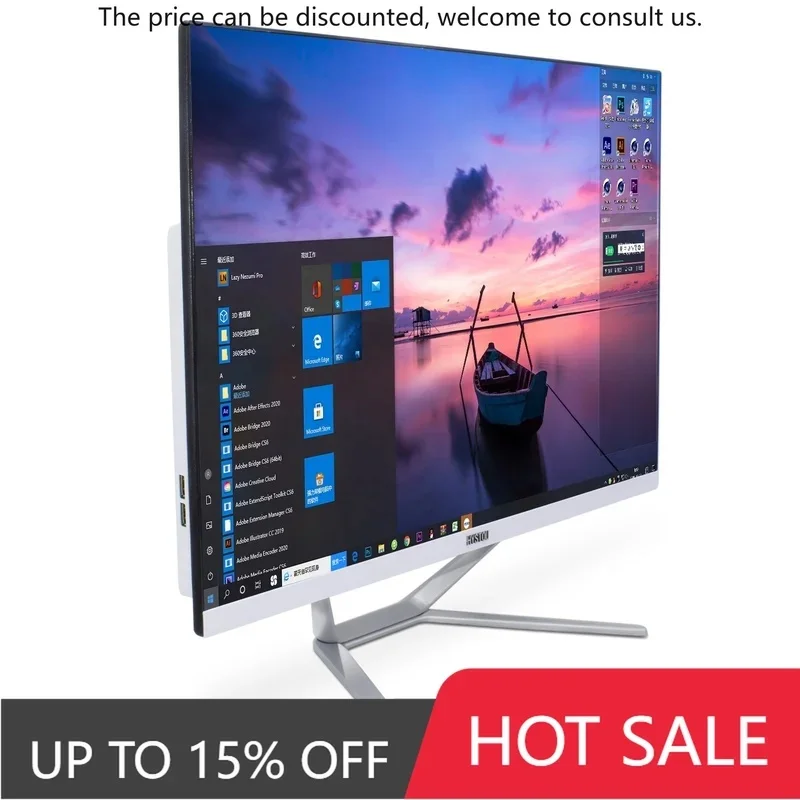 23.8 Inch All In One PC I3 9100F I5 9400F I7 9700F Computador All-in-one 1 GTX 1050ti Graphics Monoblock Desktop Computer