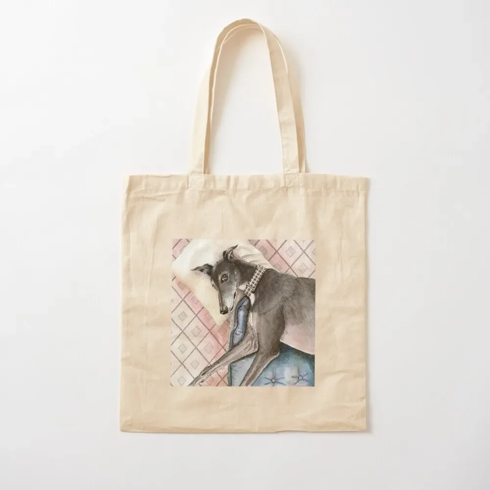 

Lazy Greyhound Tote Bag Canvas shoulder bag the tote bag bags luxury women