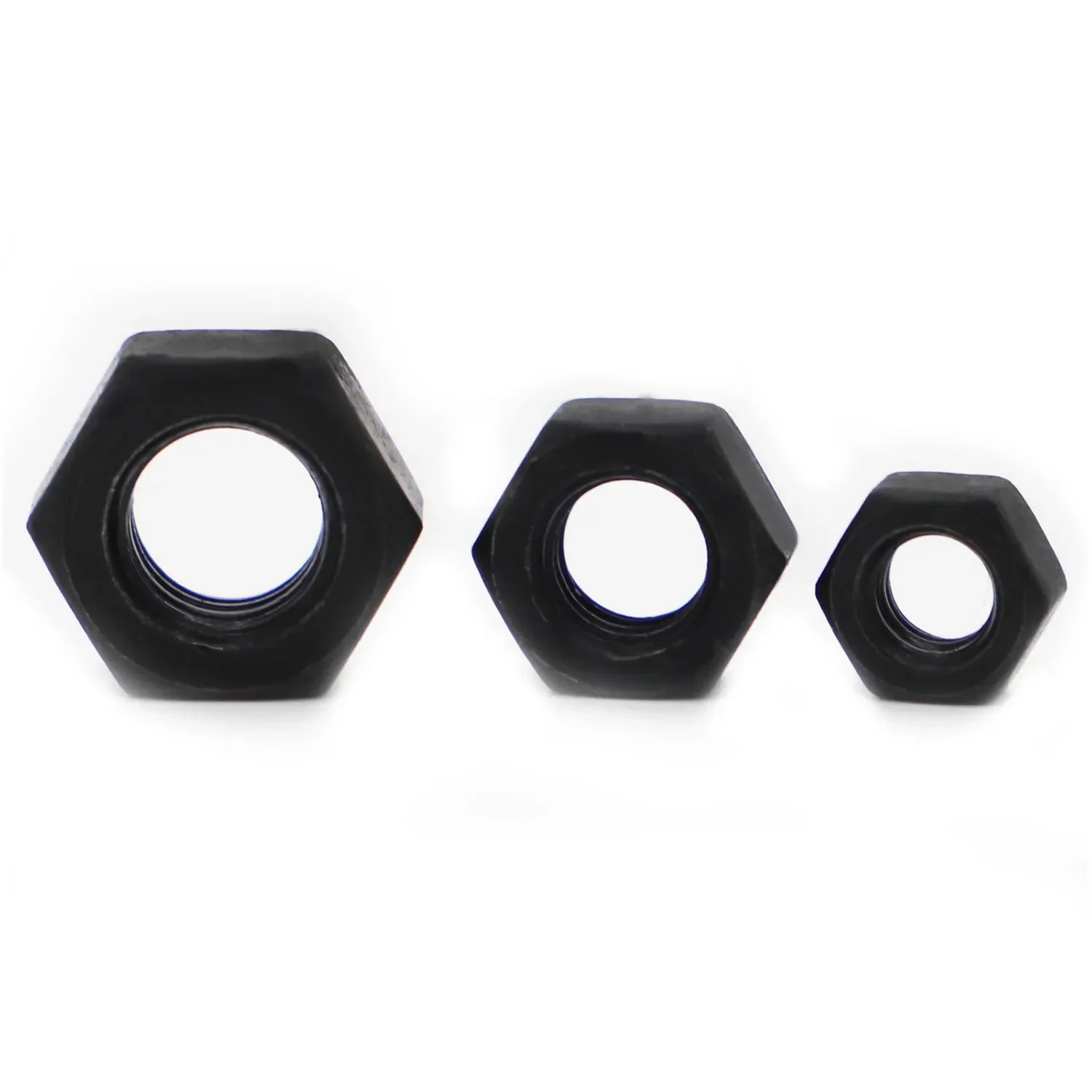 Hexagon Hex Nuts M2 M2.5 M3 M4 M5 M6 M8 M10 M12 M14 M16 M18 M20 M22 M24 M36 Black Oxide Carbon Steel Metric Hex Nuts