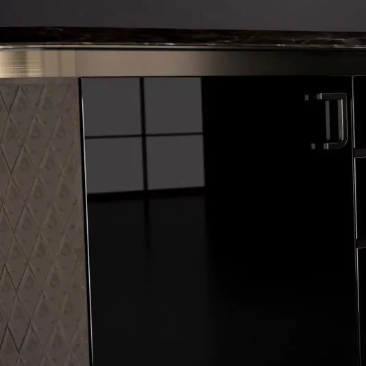 Italian Villa Restaurant Side Cabinet Locker Luxury Minimalist Restaurant Sideboard 5