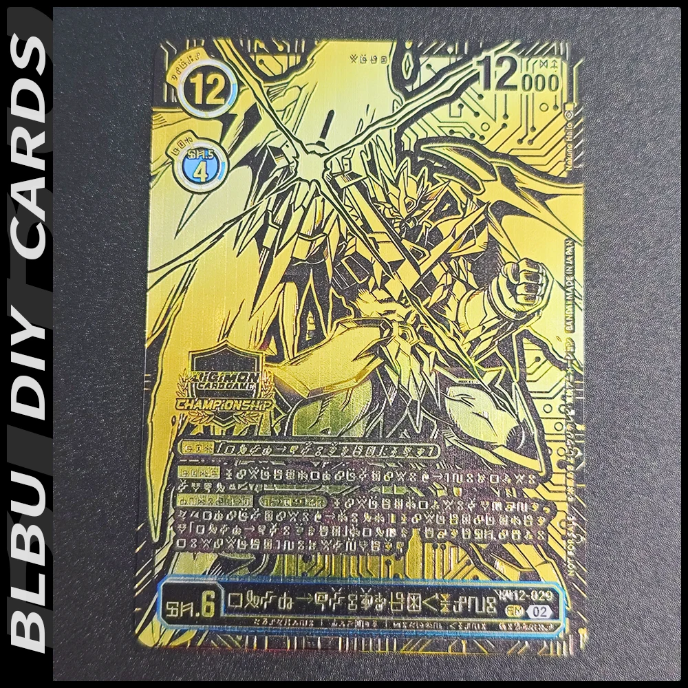 

BLBU UA Cards WS Card Greymon Digimon Adventure ACG Signature Card Diy Anime Collectible Cards A Gift for Kids Mecha