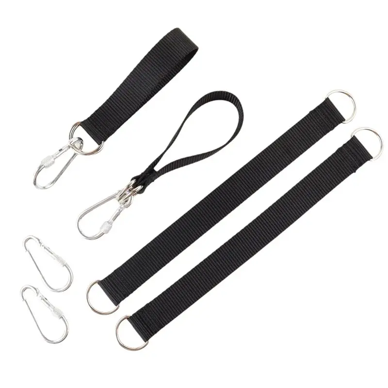 مجموعة تعليق HOTA43T للأطفال والأطفال أرجوحة شجرة - 4 قطع أشرطة أرجوحة شجرة خارجية مع 4 حلقات تسلق متضمنة #5