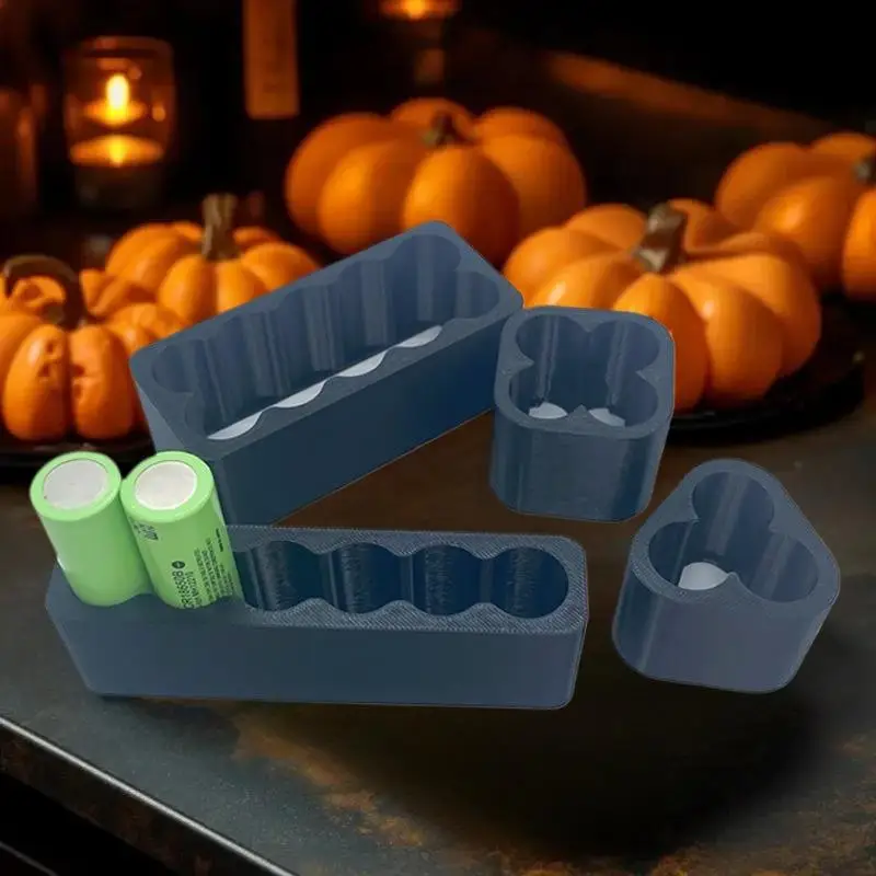 Maschera per saldatura a punti batteria 1/4 pezzi 18650 - Dispositivo di allineamento di precisione per gruppo batteria al litio, lavorazione CNC