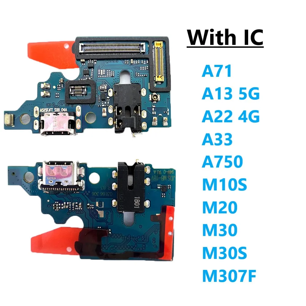 USB Charger Dock Connector Board Charging Port Flex Cable For Samsung A71 A13 A42 5G A22 4G A33 A750 M10S M20 M30 M30S M307F