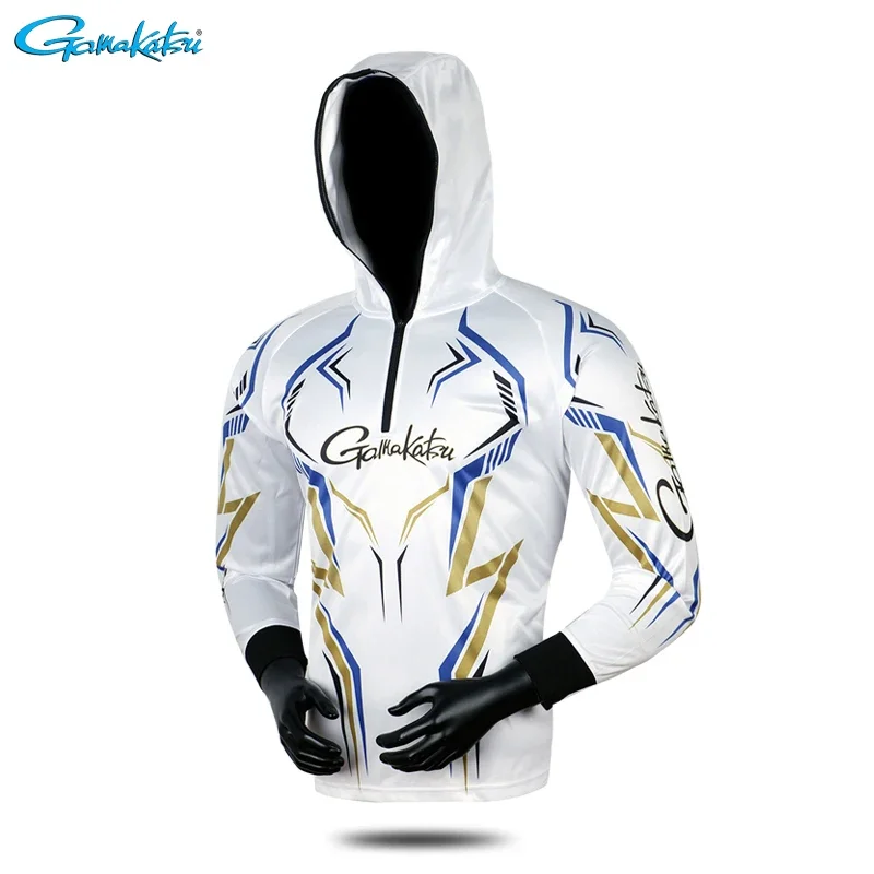 2025 Fishing Clothing Long Sleeve  Summer Quick-Drying Clothes Breathable Anti-UV Sun Protection Hooded Fishing Shirt