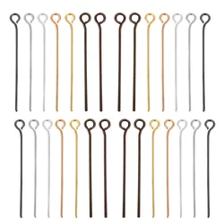 200pcs/Lot Ear Head Pins 9 Shape Ear Pin For Jewelry Making Diy Supplies Accessories Wholesale 16 20 25 30 35 40 mm