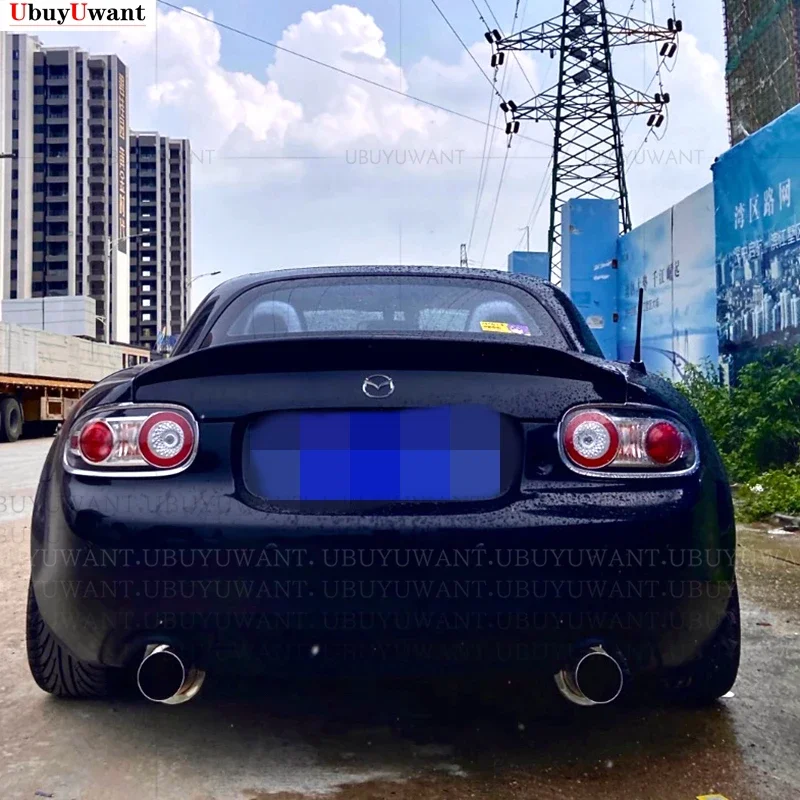 UBUYUWANT For MX5 NC NCEC Roster Miata EPA Type 3 2009-2015 Carbon Fiber Rear Trunk Spoiler Tail Boot Lip Wing Car Styling